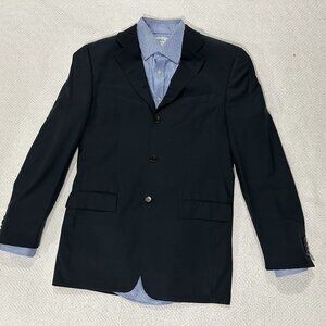 Rene Lezard navy blue mens 3 button suit